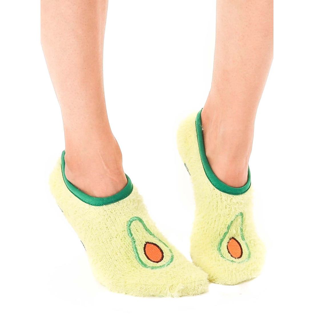 Fuzzy Avocado Slippers