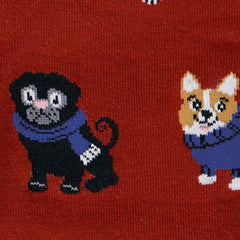 ZZNB_Women's Dog Sweater Knee High