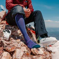 Women's Over-The-Calf Peaks Lightweight Ski & Snowboard Socks (Iris)