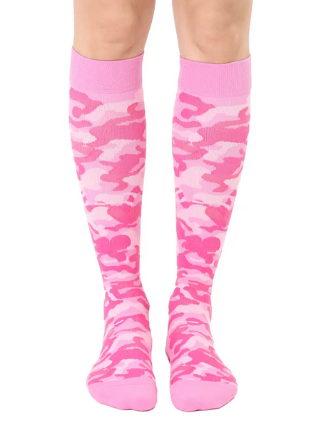 Pink Camo Compression Knee High