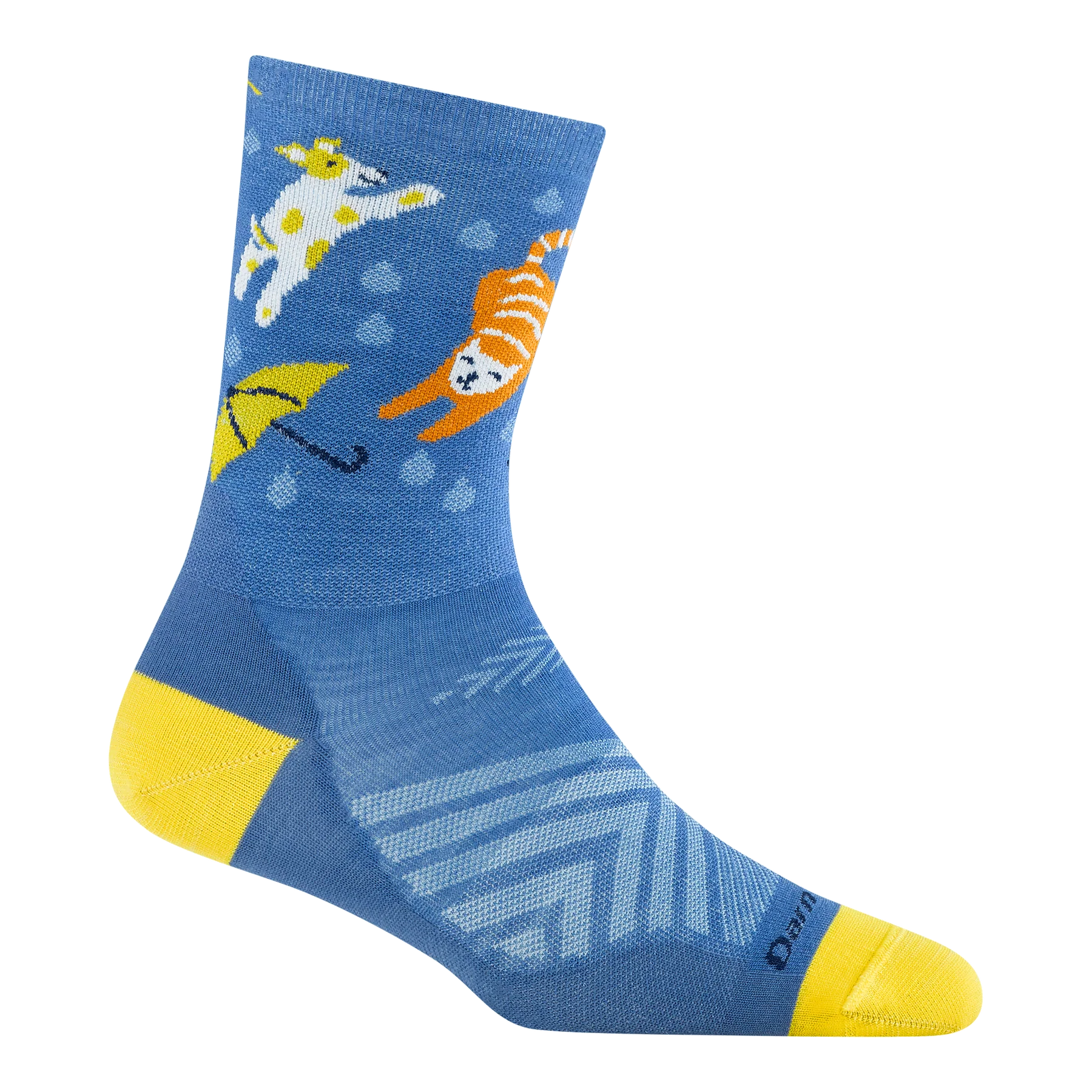 Women's Micro Crew Ruff Weather No Cushion Running Socks (Storm)
