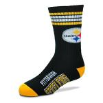 Kid's Pittsburgh Steelers- 4 Stripe Deuce Crew