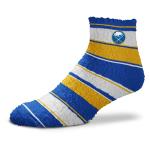 Buffalo Sabres - Skip Stripe Fuzzy Quarter Ankle (Medium)