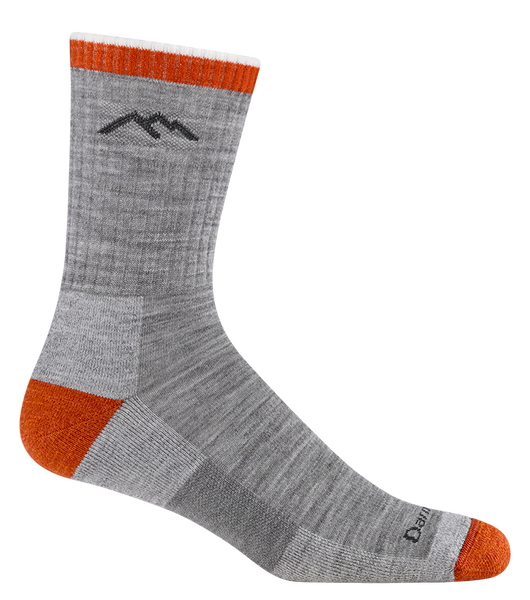 Men's Micro Crew Hiker Cushion Hiking Socks (Flint)