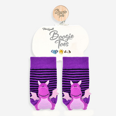 Kid's Purple Dragon Boogie Toes Rattle Crew