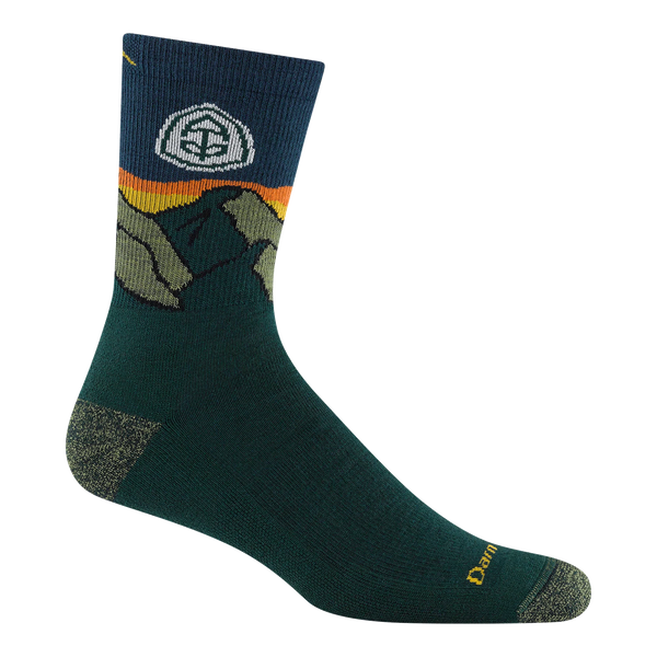 Men's Micro Crew ATC Cushioned Hiking Socks (Pine)