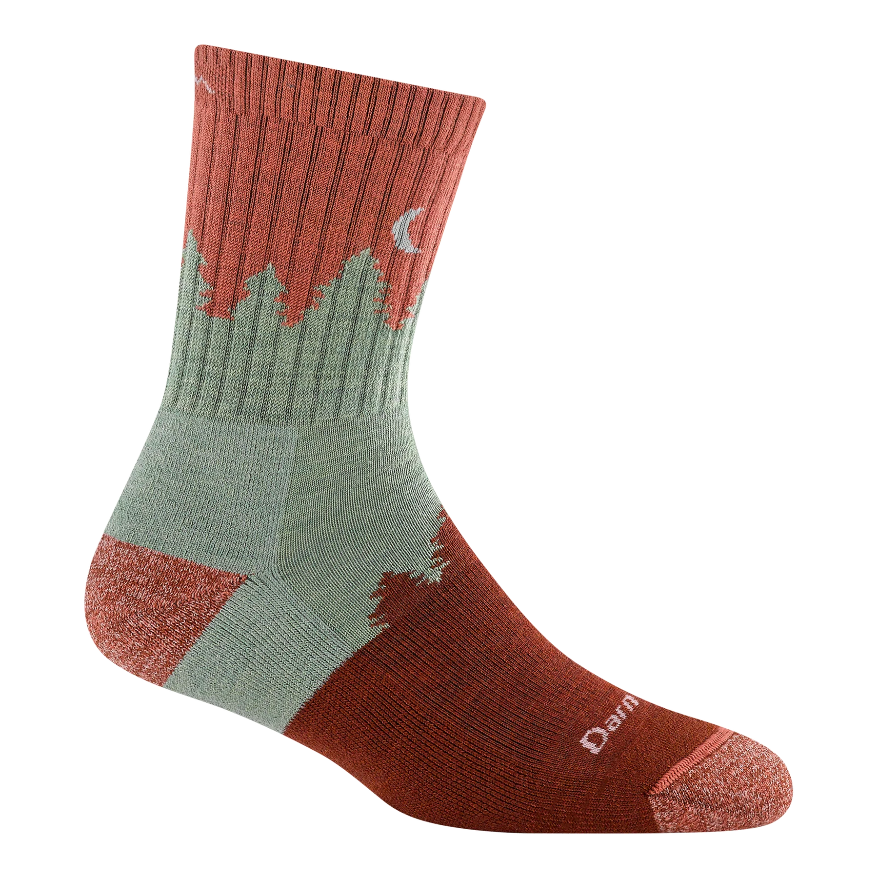 Women's Treeline Micro Crew Wool Hiking Socks (Canyon)