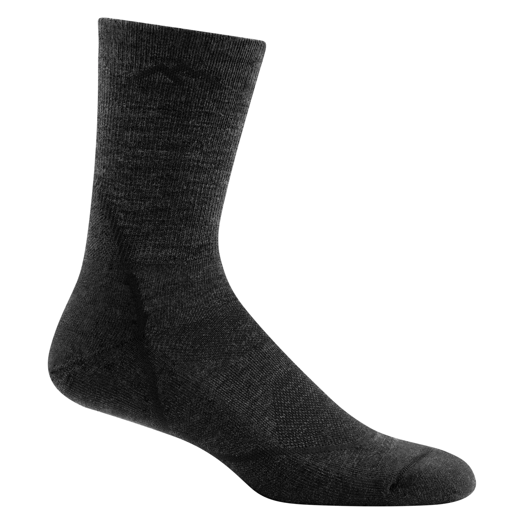 Men's Light Hiker Micro Crew Hiking Socks (Black)
