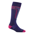Kids T-Bar Over-the-Calf Midweight Ski & Snowboard Socks (Grape) (Medium)