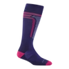 Kids T-Bar Over-the-Calf Midweight Ski & Snowboard Socks (Grape) (Large)