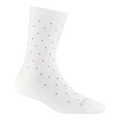 Women's Pin Drop Crew Lightweight Lifestyle Socks (White) (Medium)