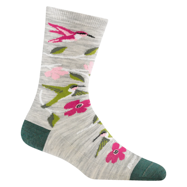 Women's Birds of a Feather Crew Socks (Ash)