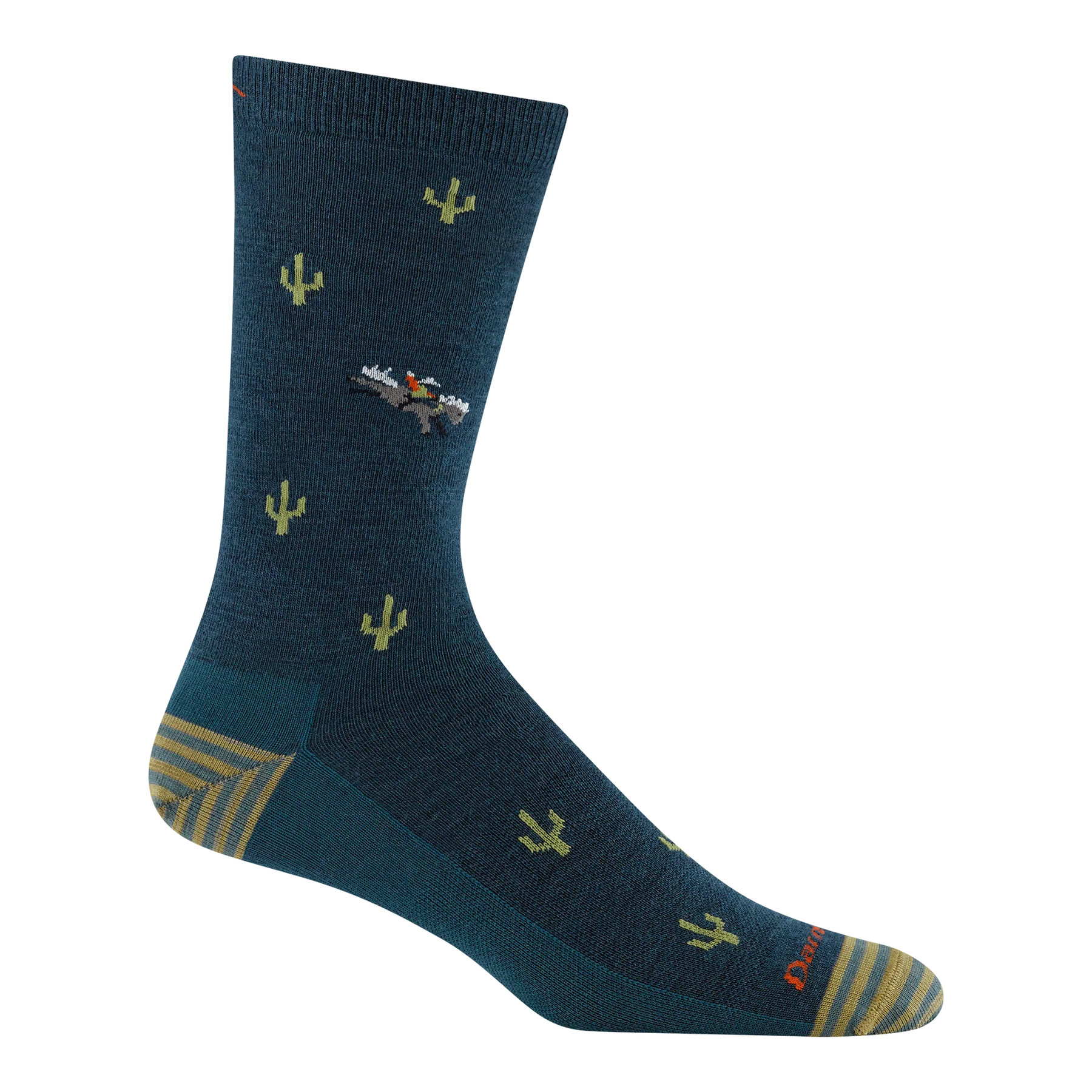 Men's Wool'D Wool'D West Crew No Cushion Lifestyle Socks (Dark Teal)
