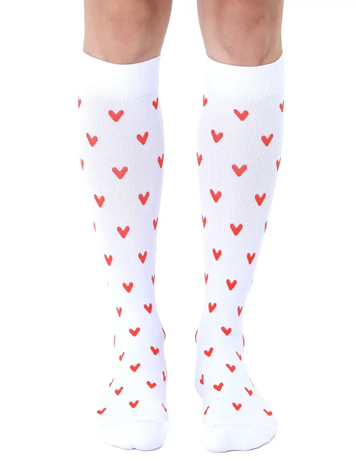 Hearts Compression Knee High