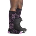 Women's Dahlia Over-the-Calf Midweight Ski & Snowboard Socks (Black) (Medium)