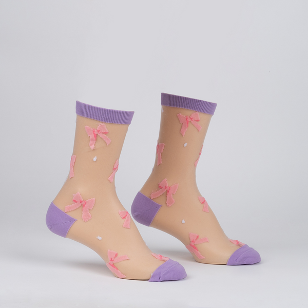 Women's Wrapped In A Bow Sheer Crew