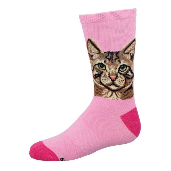 OOS-2/1_Kid's Purrfect Portrait Crew (Pink) Large