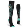 Women's Peacock Feather Knee High (Black)