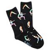 ZZNA-1/25_Women's Yoga Sock Crew (Black)