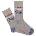 Women's Red White And Boozy Crew (Gray)