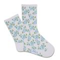 Women's Cottage Floral Crew (White)