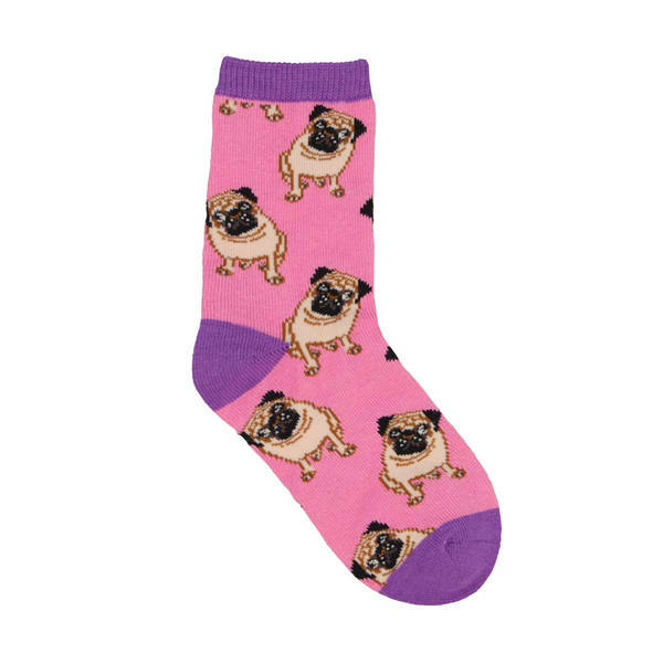 ZZNA-10/24_Kid's Pug Crew (Pink) Toddler