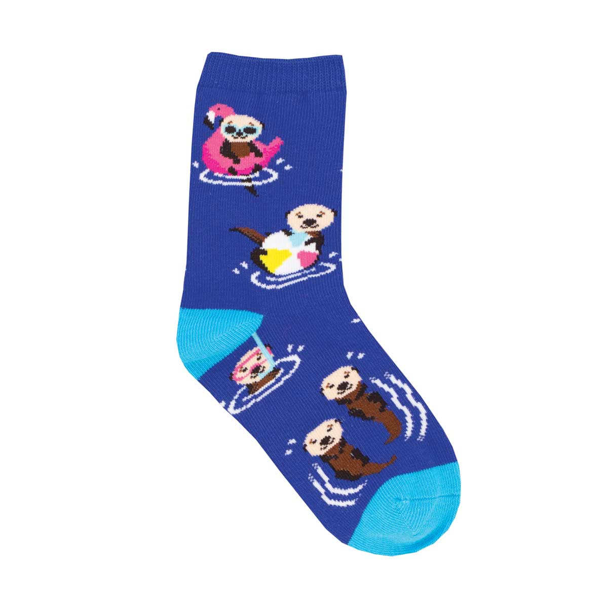 Kid's Just An Otter Pool Party Crew (Blue) Small
