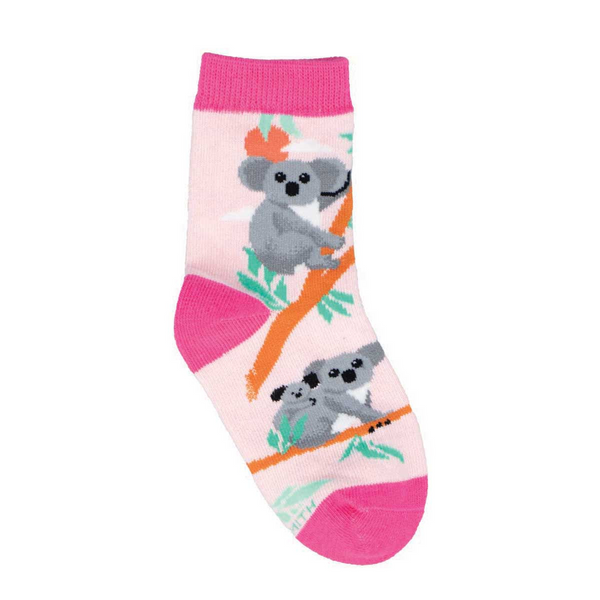 Kid's Cute Koalas Crew (Pink) Small