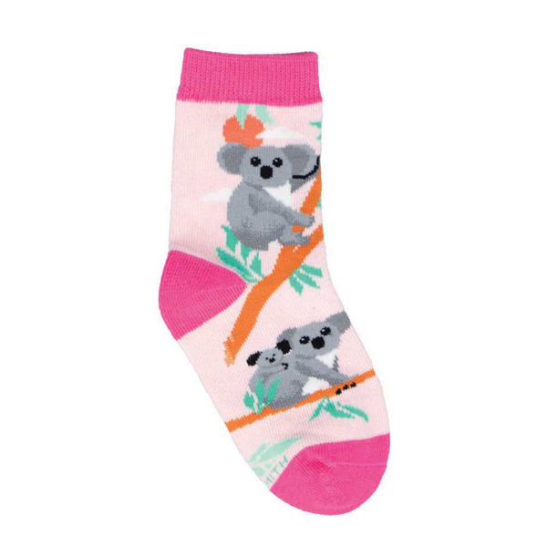 Kid's Cute Koalas Crew (Pink) Medium