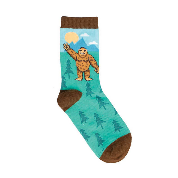 Kid's Peace Out Bigfoot Crew (Blue) Medium