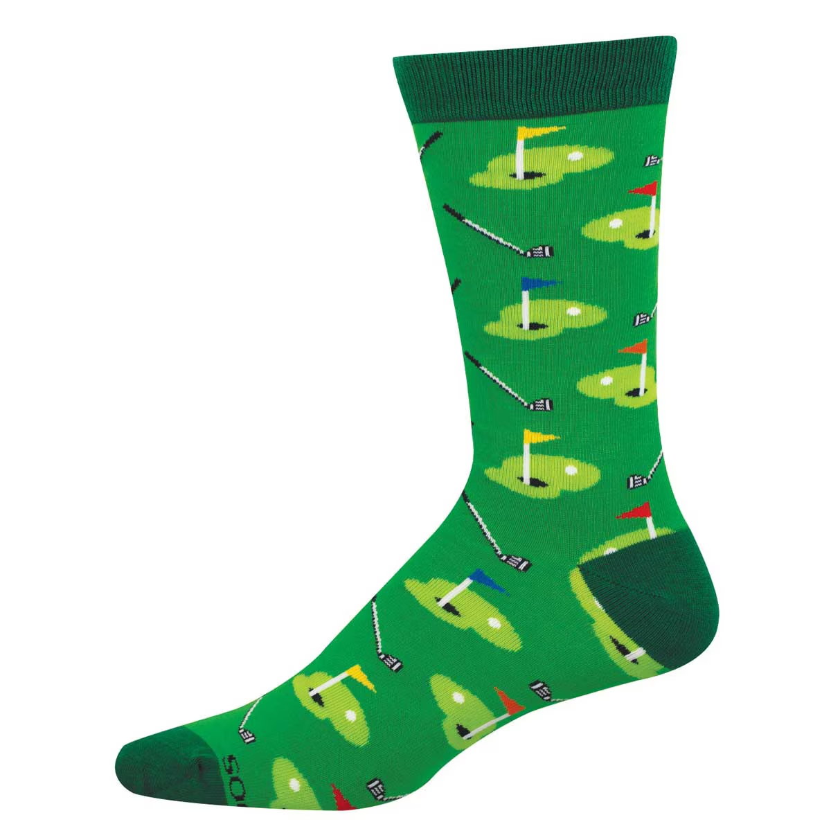 Men's Pitch And Putt Bamboo Crew (Green)