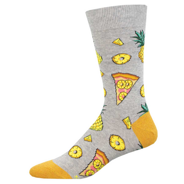 Men's Hawaiian Pizza Crew (Light Gray Heather)