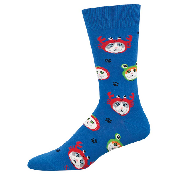 Men's Cat Hats Crew (Blue)