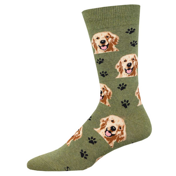 Men's Who's A Good Boy? Crew (Green Heather)