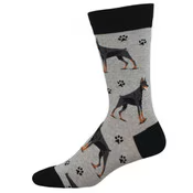 Men's Doberman Crew (Light Gray Heather)