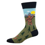 Men's Peace Out Bigfoot Crew (Green Heather)