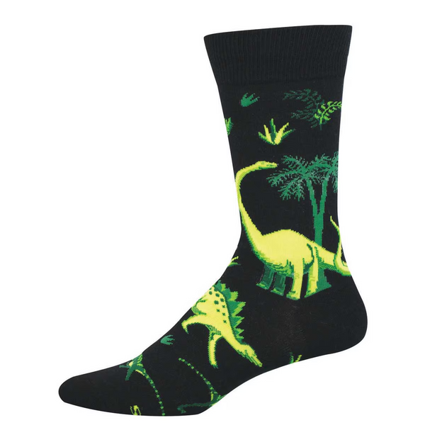 Men's Scenic Dinos Crew (Black)