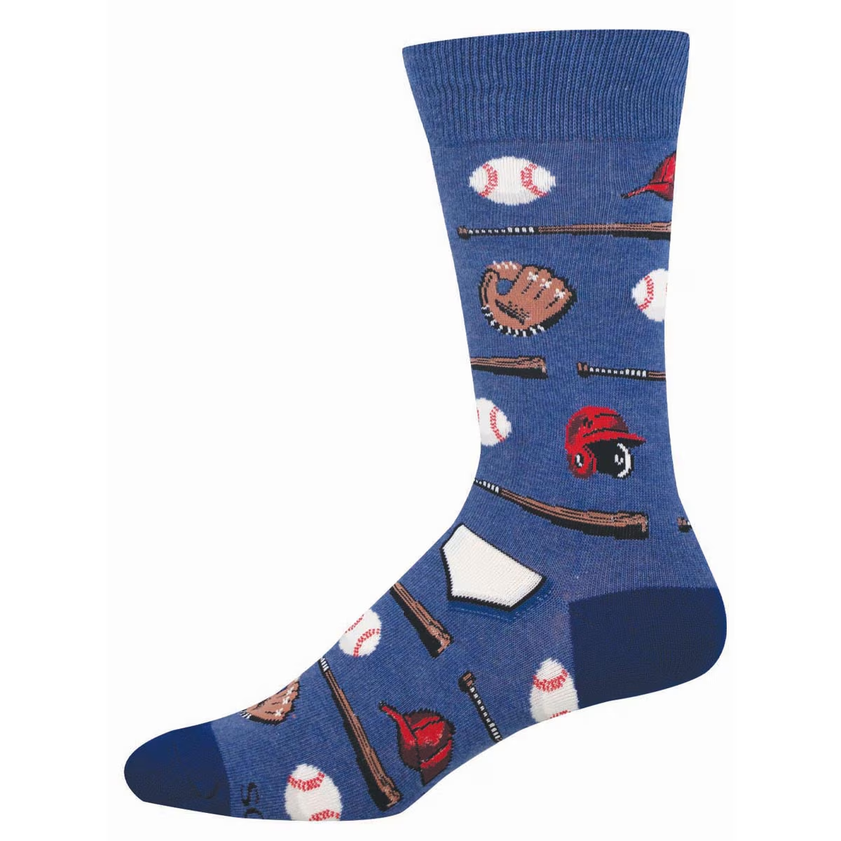 Men's Playing Hardball Crew (Blue Heather)