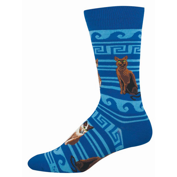 Men's Greek Cats Crew (Blue)