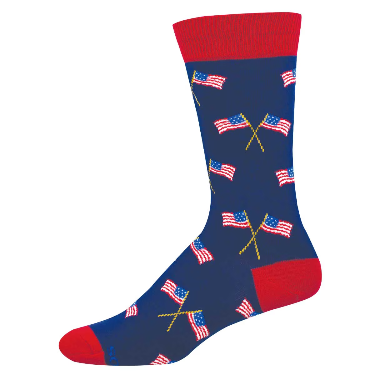 Men's Patriotic Flags Crew (Navy)