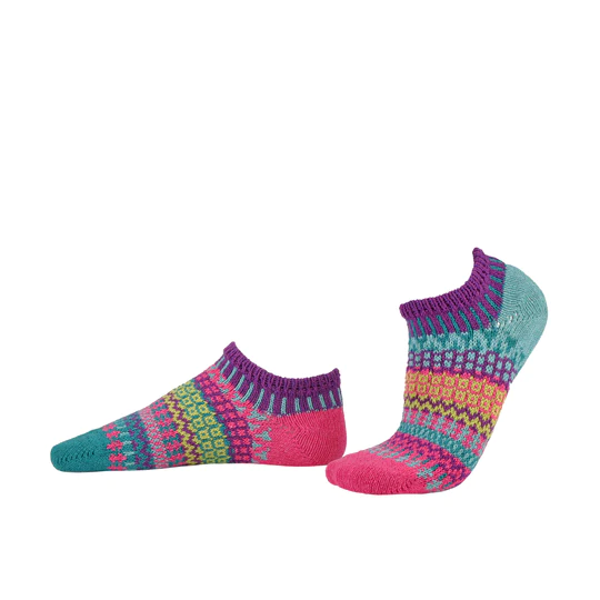 No Show Ankle Morning Glory Socks
