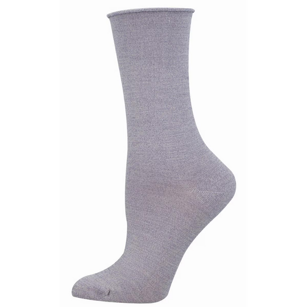 Women's Solid Bamboo Crew (Dusty Lavender)