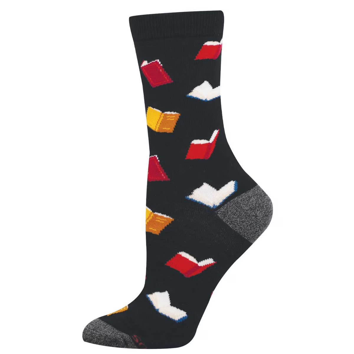 Women's No Shelf Control Bamboo Crew (Black)