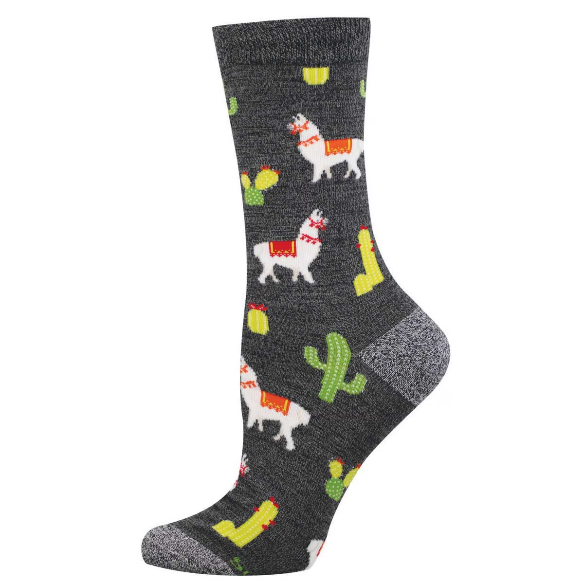 Women's Herd Is The Word Bamboo Crew (Charcoal Heather)
