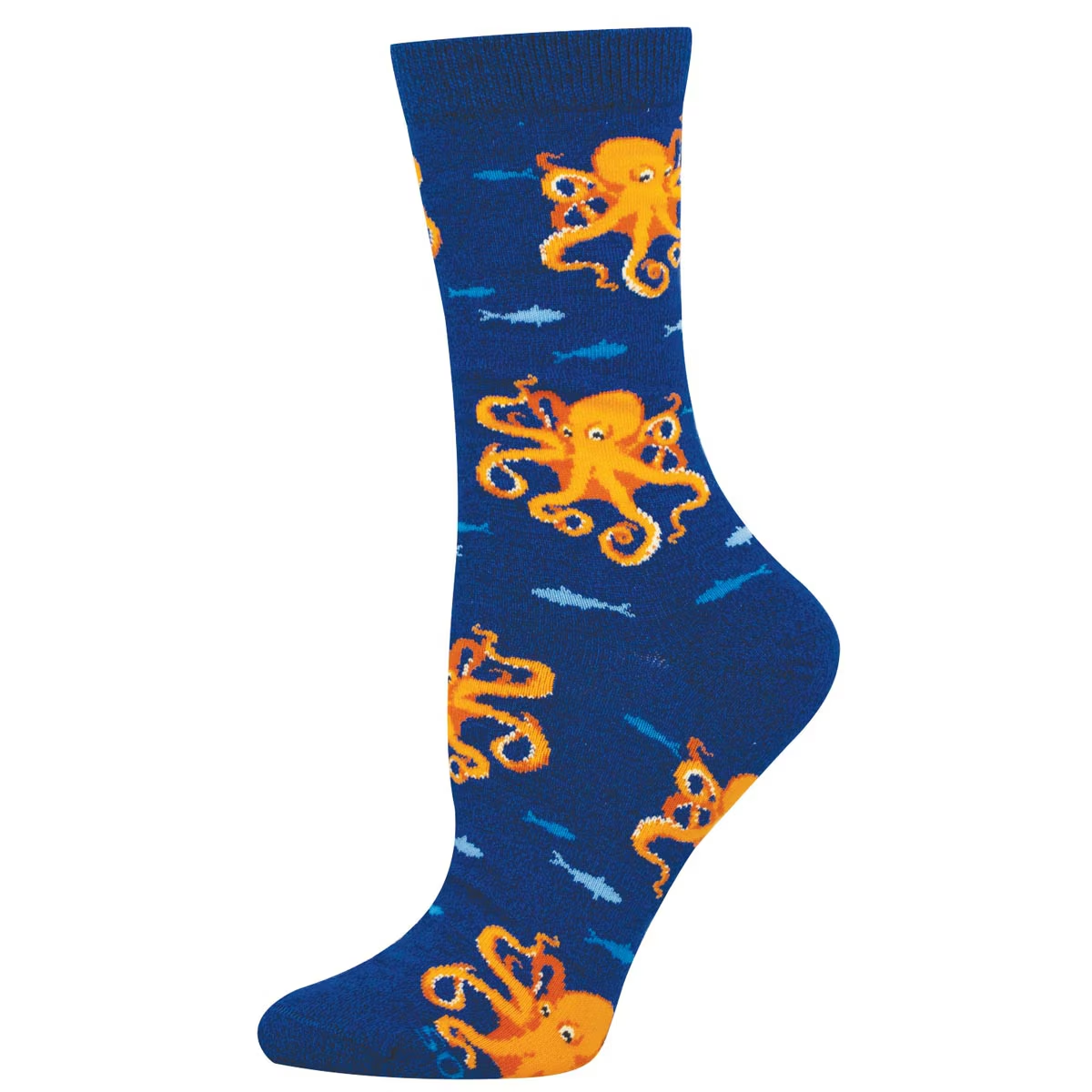 Women's Octopuses Rule Bamboo Crew (Navy Heather)