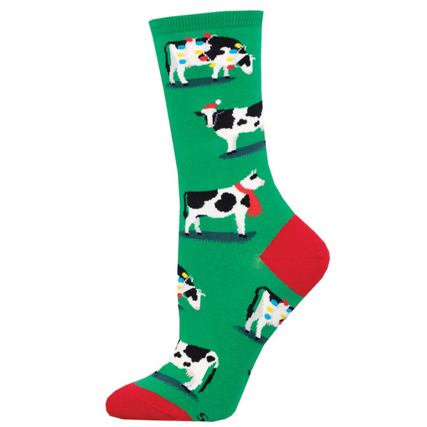 Women's Holy Cow, It's Christmas Crew (Green)
