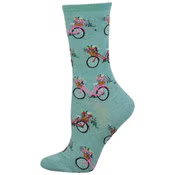 Women's Floral Cruiser Crew (Blue Heather)