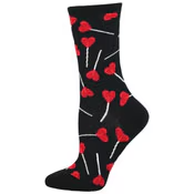 Women's I Heart Lollipops Crew (Black)