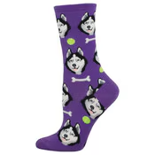 Women's Give A Dog A Bone Crew (Purple)