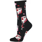 Women's Fine Like Boxed Wine Crew (Black)